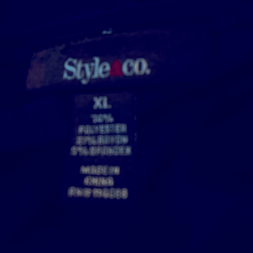 Style & Company - Woman’s royal blue cascading open cardigan sweater, Si… - Picture 6 of 8